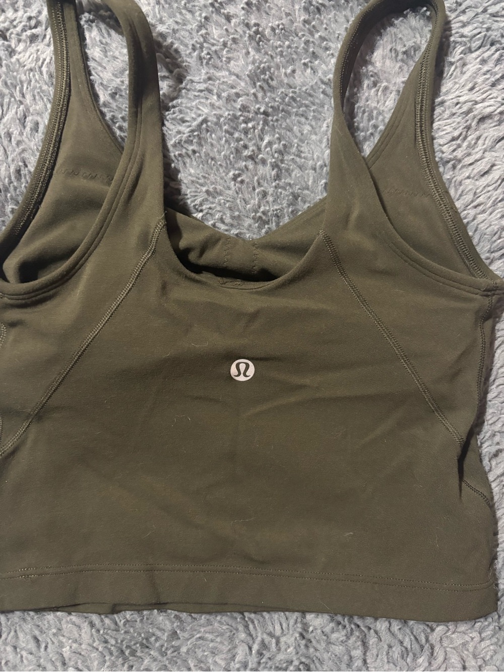 Lululemon Olive Green Sports Bra, size 0